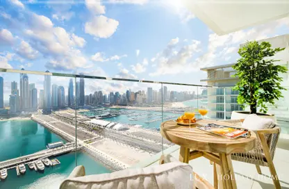 Pool image for: Apartment - 2 Bedrooms - 2 Bathrooms for rent in Sunrise Bay - EMAAR Beachfront - Dubai Harbour - Dubai, Image 1