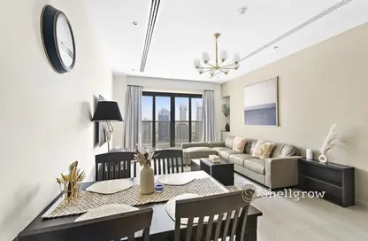 Living / Dining Room image for: Apartment - 1 Bedroom - 2 Bathrooms for rent in Elite Downtown Residence - Downtown Dubai - Dubai, Image 1
