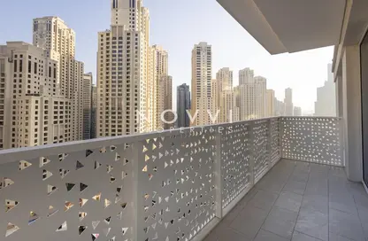 Balcony image for: Apartment - 1 Bedroom - 2 Bathrooms for rent in La Vie - Jumeirah Beach Residence - Dubai, Image 1