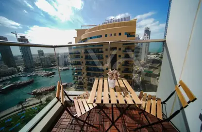 Apartment - Studio - 1 Bathroom for rent in Sparkle Tower 2 - Sparkle Towers - Dubai Marina - Dubai