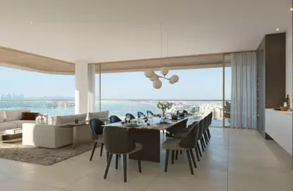 Living / Dining Room image for: Full Floor - 6 Bedrooms - 7 Bathrooms for sale in Serenia Living Tower 3 - Serenia Living - Palm Jumeirah - Dubai, Image 1