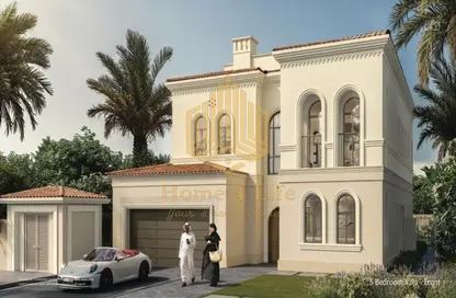 Outdoor House image for: Villa - 4 Bedrooms - 6 Bathrooms for sale in Bloom Living - Zayed City (Khalifa City C) - Khalifa City - Abu Dhabi, Image 1