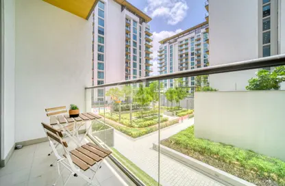 Balcony image for: Apartment - 1 Bathroom for rent in Sobha Hartland - Mohammed Bin Rashid City - Dubai, Image 1