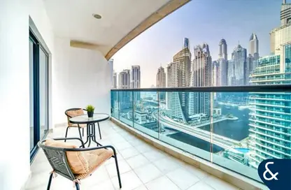 Apartment - 1 Bedroom - 1 Bathroom for rent in Time Place Tower - Dubai Marina - Dubai
