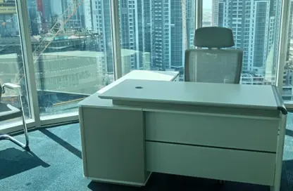 Office Space - Studio - 1 Bathroom for rent in The Binary Tower - Business Bay - Dubai