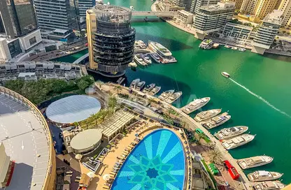 Water View image for: Apartment - 1 Bathroom for rent in The Address Dubai Marina - Dubai Marina - Dubai, Image 1