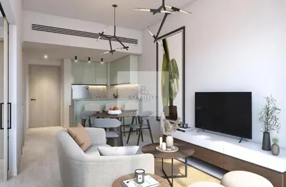 Living / Dining Room image for: Apartment - 1 Bedroom - 2 Bathrooms for sale in Golf Gate 2 - DAMAC Hills - Dubai, Image 1