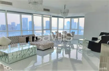 Apartment - 3 Bedrooms - 3 Bathrooms for rent in Beach Tower 2 - Al Khan Lagoon - Al Khan - Sharjah