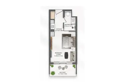 Apartment - Studio - 1 Bathroom for sale in One Central - RAK Central - Ras Al Khaimah
