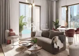 Living Room image for: Apartment - 3 Bedrooms - 3 Bathrooms for sale in Rosewater Building 2 - Creek Beach - Dubai Creek Harbour (The Lagoons) - Dubai, Image 1