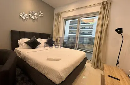 صورة لـ غرفة- غرفة النوم شقة - 1 حمام للايجار في برج هيرا - مدينة دبي الرياضية - دبي ، صورة رقم 1