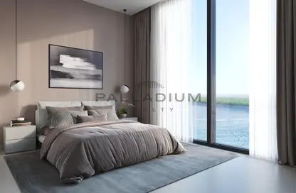 Room / Bedroom image for: Apartment - 1 Bedroom - 2 Bathrooms for sale in Crest Grande - Sobha Hartland - Mohammed Bin Rashid City - Dubai, Image 1