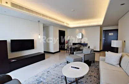 صورة لـ غرفة المعيشة / غرفة الطعام شقة - غرفة نوم - 2 حمامات للبيع في فندق برج ليك - العنوان داون تاون - دبي وسط المدينة - دبي ، صورة رقم 1