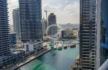 Apartment - 3 Bedrooms - 3 Bathrooms for rent in Marina Wharf 1 - Marina Wharf - Dubai Marina - Dubai