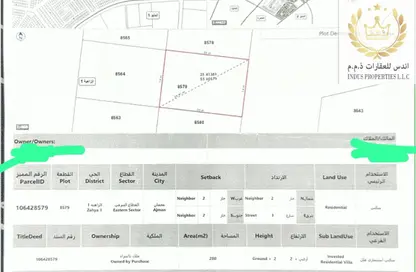 Land - Studio for sale in Al Alia - Ajman