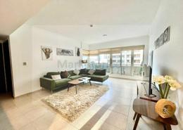 Living Room image for: Apartment - 1 bedroom - 1 bathroom for rent in Al Majara 1 - Al Majara - Dubai Marina - Dubai, Image 1
