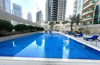 Pool image for: Apartment - 1 Bedroom - 2 Bathrooms for rent in The Royal Oceanic - Oceanic - Dubai Marina - Dubai, Image 1