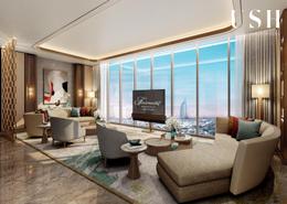 Living Room image for: Apartment - 3 bedrooms - 4 bathrooms for sale in Fairmont Residences Dubai Skyline - Al Sufouh 1 - Al Sufouh - Dubai, Image 1