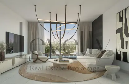 Living Room image for: Apartment - 1 Bathroom for sale in Cavendish Square - Jumeirah Village Triangle - Dubai, Image 1