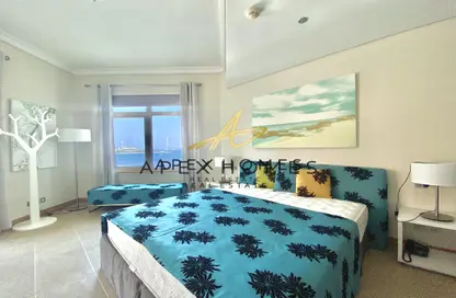Apartment - 2 Bedrooms - 3 Bathrooms for rent in Al Das - Shoreline Apartments - Palm Jumeirah - Dubai