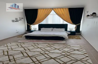 Room / Bedroom image for: Apartment - 1 Bedroom - 2 Bathrooms for rent in Al Mamzar - Sharjah - Sharjah, Image 1