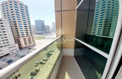 Balcony image for: Apartment - 1 Bedroom - 2 Bathrooms for rent in New Al Taawun Road - Al Taawun - Sharjah, Image 1