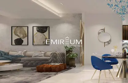 Living / Dining Room image for: Apartment - 3 Bedrooms - 3 Bathrooms for sale in Gemz by Danube - Al Furjan - Dubai, Image 1