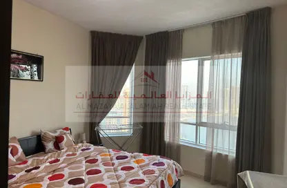Apartment - 1 Bedroom - 2 Bathrooms for rent in Al Mamzar Plaza - Al Taawun Street - Al Taawun - Sharjah