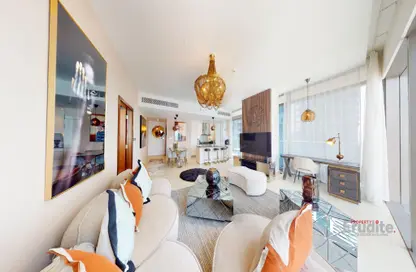 Living Room image for: Apartment - 2 Bedrooms - 3 Bathrooms for rent in Marina Gate 1 - Marina Gate - Dubai Marina - Dubai, Image 1