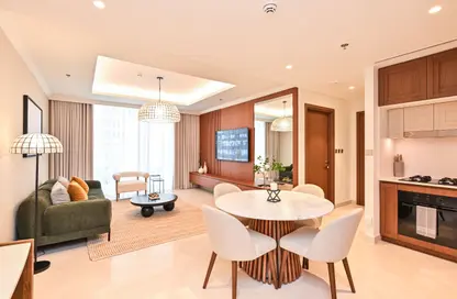 Apartment - 1 Bedroom - 1 Bathroom for rent in Palace Beach Residence - EMAAR Beachfront - Dubai Harbour - Dubai
