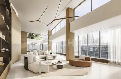 Living Room image for: Penthouse - 4 Bedrooms - 5 Bathrooms for sale in The Opus - Business Bay - Dubai, Image 1