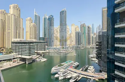 شقة - غرفة نوم - 1 حمام للايجار في B برج سيلفرين - سيلفيرين - دبي مارينا - دبي
