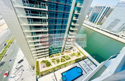Outdoor Building image for: Apartment - 1 Bathroom for sale in Waves Tower - Business Bay - Dubai, Image 1