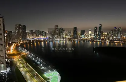Apartment - 3 Bedrooms - 3 Bathrooms for rent in Beach Tower 1 - Al Khan Lagoon - Al Khan - Sharjah