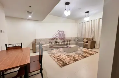 Living / Dining Room image for: Apartment - 1 Bedroom - 2 Bathrooms for rent in Sheikh Jaber Al Sabah Street - Al Naimiya - Al Nuaimiya - Ajman, Image 1