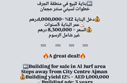 Whole Building - Studio - 7+ Bathrooms for sale in Al Jurf 2 - Al Jurf - Ajman Downtown - Ajman