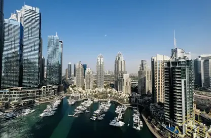 Apartment - 3 Bedrooms - 3 Bathrooms for rent in Marina Tower - Dubai Marina - Dubai