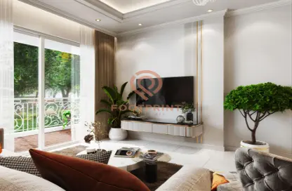 Living Room image for: Apartment - 1 Bathroom for sale in Vincitore Volare - Arjan - Dubai, Image 1