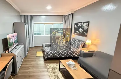 Apartment - Studio - 1 Bathroom for rent in Corniche Tower - Ajman Corniche Road - Ajman