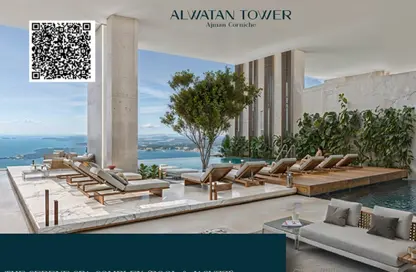 شقة - 2 غرف نوم - 4 حمامات للبيع في مساكن كورنيش عجمان - طريق كورنيش عجمان - عجمان