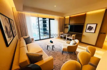 Living Room image for: Apartment - 3 Bedrooms - 3 Bathrooms for rent in The Address Residences Dubai Opera Tower 2 - The Address Residences Dubai Opera - Downtown Dubai - Dubai, Image 1