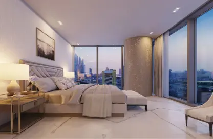 Room / Bedroom image for: Apartment - 4 Bedrooms - 6 Bathrooms for sale in The S Tower - Dubai Internet City - Dubai, Image 1