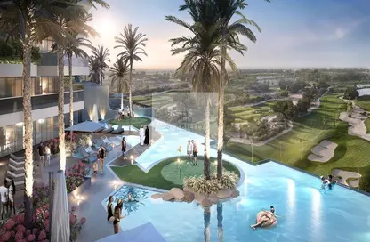 صورة لـ حوض سباحة شقة - غرفة نوم - 2 حمامات للبيع في جولف جرينز - داماك هيلز - دبي ، صورة رقم 1