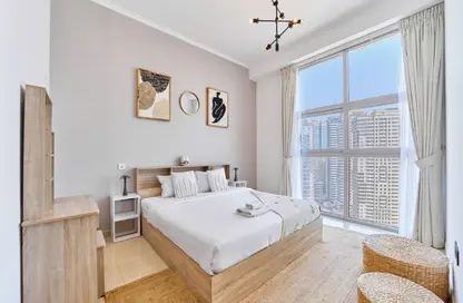 Apartment - 1 Bedroom - 2 Bathrooms for rent in DEC Tower 2 - DEC Towers - Dubai Marina - Dubai