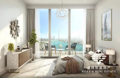 Room / Bedroom image for: Apartment - 3 Bedrooms - 3 Bathrooms for sale in Azizi Riviera 44 - Meydan One - Meydan - Dubai, Image 1