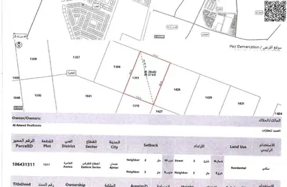Land - Studio for sale in Al Aamra Gardens - Al Amerah - Ajman