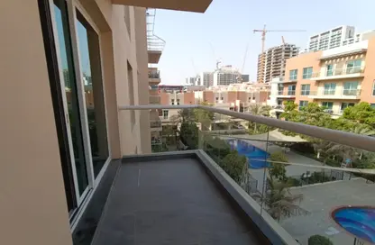 Apartment - 1 Bedroom - 2 Bathrooms for rent in Saleh Bin Lahej Building Block A - Saleh Bin Lahej Building - Jumeirah Village Circle - Dubai