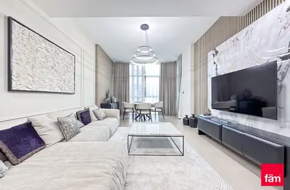 Living Room image for: Apartment - 1 Bedroom - 2 Bathrooms for sale in Dubai Wharf Tower 3 - Culture Village - Dubai, Image 1