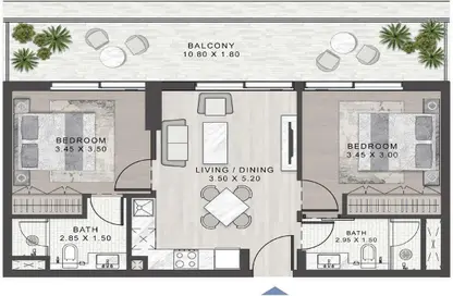 Apartment - 2 Bedrooms - 2 Bathrooms for sale in Elo 3 - Damac Hills 2 - Dubai