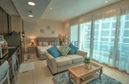Apartment - Studio - 1 Bathroom for rent in The Royal Oceanic - Oceanic - Dubai Marina - Dubai
